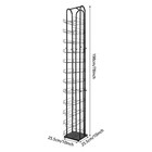 12 Tiers Hat Display Rack Free Standing Metal Floor Caps Headwear Stand Black