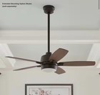 Home Decorators Fawndale 46  Bronze Indoor Ceiling Fan Led Light Remote 5 Blades