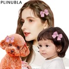 8pcs Baby Girl Dog Gift Wrap Hair Bow Clips Barrettes  Assorted Hair 