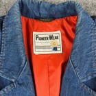 Vintage Pioneer Wear Women   s Denim Blazer Barn Jacket Western Ranchwear Size L