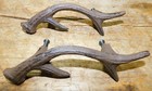 2 Cast Iron Antique Style Deer Antlers Drawer Handle Pull Door Handles Horns