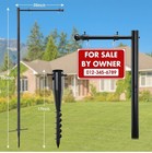 Real Estate Sign Post 100   Commercial Realtor  For Sale Hanging Ads No Sign Inc