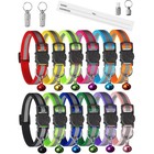 Cute Breakaway Cat Collar W  Reflective Strip Anti-lost Id Tags   Safety Buckle