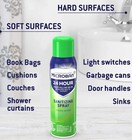 Microban 24 Hour Disinfectant Sanitizing Spray  6 - 15oz Aerosol Cans - New