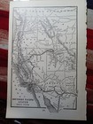 1906 Railroad Route Map Southern Pacific System Utah California Nevada Arizona 