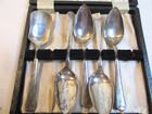 Kent Silversmiths sheffield England silverplated 4 Grapefruit Spoons   Sugar