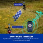 1 2pcs Motorcycle Helmet Bluetooth Intercom Headset Wireless Interphone