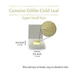 Very Small Size 24k 1 5cm Edible Gold Leaf Sheet  0 6   Cooking Wedding Cake Art