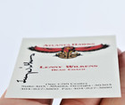 Lenny Wilkens Signed Atlanta Hawks Head Coach Business Card Nba Hof Autograph