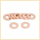 10pcs 7mm Id Copper Washers Flat Sealing Gaskets Ring