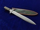 18 4  Seo Handmade Fixed Blade D2 Steel  Combat Short Sword Dagger  Knife