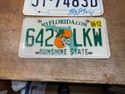 License Plate Lot Of 3 Different States Florida Montana Miss Rustic Vintage