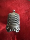 Sterling Silver Antique vintage 10 Sewing Thimble Repose