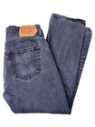 Levis 501 Jeans 34x29 Mens Heather Black Regular Straight Button Fly Denim