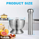 18 8  304  Stainless Steel Mortar And Pestle Set mortar And Pestle With Non-slip