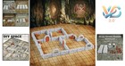Dungeon Walls 40pcs Modular Rpg Terrain Set For Tabletop D d Fantasy Scenes