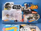 Hot Wheels Star Wars Lot Of 4-boba Fett  X-34landspeeder  Leia Boushh  Grogu-moc