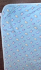 Vintage Gymboree Reversible Baby Blanket Bears Bunnies Cats Light Blue