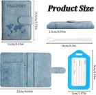 3 Pcs Passport Holder And 3pcs Luggage Tags  Passport Wallet Cover