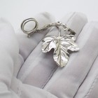 6 X Vintage Italian Handmade Genuine Silver Leaf Shaped Place Card Holder