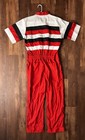 Firestone Mechanics Jumpsuit Pit Crew Racing Coveralls Sz 42 Short Sleeve 80   s