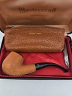 New Vintage Derby Pigskin Leather Finest Briar Smoking Pipe W case   Multi-tool