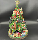 Danbury Mint Cocker Spaniel Lighted Christmas Tree W Replica Star   Poweradapter