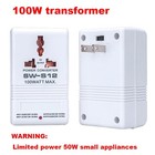 100w Step Up Voltage Converter 110v 120v To 220v 240v Travel Adapter Converter