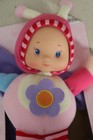 Baby   s First Doll Butterfly Baby Doll Plush Toy Rattle Crinkle Flower Rare Nib