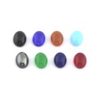 5 Pcs Oval Glass Czech Cabochon 6x8mm Flat Back Cab107