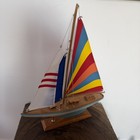 16  Model Wood Sailboat Sailing Boat Quality Wood Home Decor 20 5  Tall-colorful