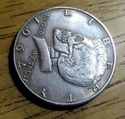 1964 Kennedy Skull Zombie Hobo Nickel Coin - Collectable Art