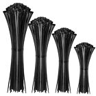 Cable Zip Ties400 Pack Black Assorted Sizes 12 8 6 4 Inchmulti-purpose Self-l   