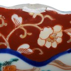 Antique Japanese Meiji Arita Imari Porcelain Charger 12  Plate Scalloped Edge