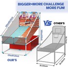 2-player Arcade Basketball Game Set upgraded Indoor Hoop With Led Light Electron