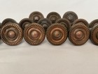 23 Vintage Solid Brass Cabinet Knobs Beaded Design Copper Finish Drawer Pulls