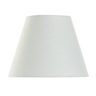 White Textured Fabric Empire Lamp Shade Versatile Lighting Solution Home Decor