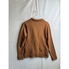 Fossil Womens Merino Wool Knit Blazer Sweater Brown Two Button Jacket Size M