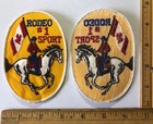 Vintage Lot Of 25 Canadian Rodeo  1 Sport Patch Canada Flag Horse Cowboy Logo