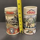 Vintage Lot Of 2  Coors Rocky Mountain Original Draft Beer Steins 1993 1998