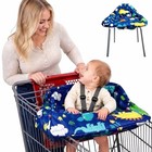 2-in-1 Baby Shopping Cart   High Chair Cover - Machine Washable  Portable Bag  D