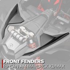 Front Fender Kit 2 Pc For Can-am Maverick X3 X3 Max 2017-2024 Black