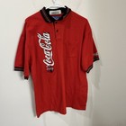 Vintage Coca Cola Coke Delivery Person Guy Polo Shirt Red Size L Large