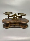 Chinese Antique White Bronze Balance Ornament