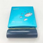 Sony Mz-e520 Md Walkman Minidisc Player Blue Battery Box Tested Japan