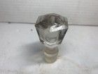 Vintage Clear Glass Bottle Stopper