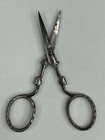 Vintage Unitas Germany Ornate Embroidery Scissors 3 5  Sew Shears Sword Handle