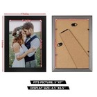 Pecula 2 Pack 5x7 Picture Frame  Black For Wall And Tabletop Display  Resist   