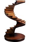 Small Library Spiral Stairs Architectural 3d Wooden Model 8  Staircase Sculpture