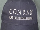 Conrad Hotel Ft  Lauderdale Beach Adams Cool Crown Navy Sport Golf Cap Ball Hat